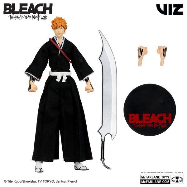 Коллекционная фигурка McFarlane Toys Bleach: Thousand-Year Blood War Action Figure Ichigo Kurosaki 18 cm AF255 фото