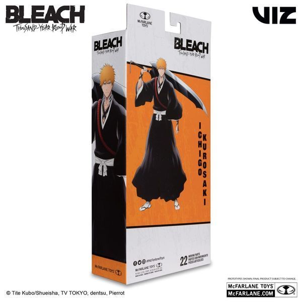Коллекционная фигурка McFarlane Toys Bleach: Thousand-Year Blood War Action Figure Ichigo Kurosaki 18 cm AF255 фото