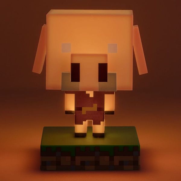 Лампа Paladone Minecraft Icons Light Piglin 12 cm lamp4018 фото