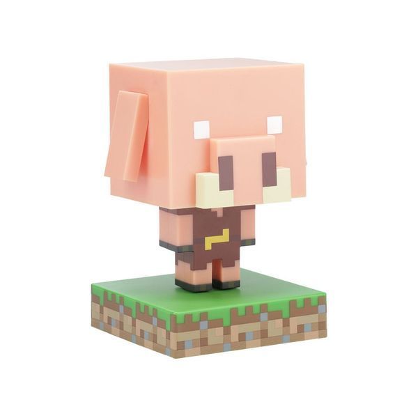 Лампа Paladone Minecraft Icons Light Piglin 12 cm lamp4018 фото