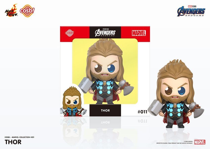 Колекційна міні-фігурка Marvel Тор Avengers: Endgame Cosbi Mini Figure Thor 8 cm Hot Toys mf116 фото