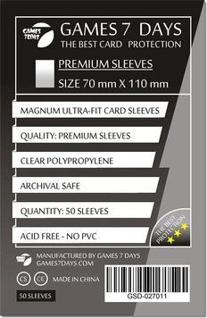 Протектори Games7Days (70 х 110 мм) Premium Magnum Ultra-Fit (50 шт) prot20 фото