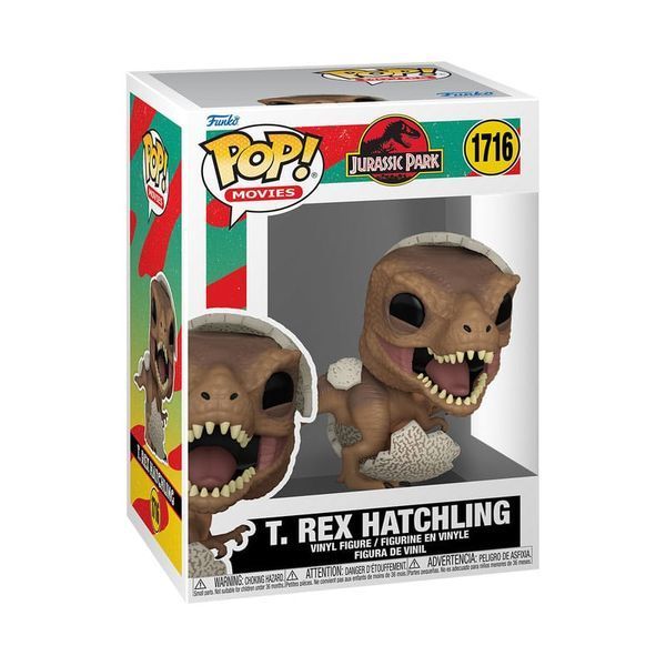 Коллекционная фигурка Funko Jurassic Park Hatchling POP! Видео Vinyl Figure Tyrannosaurus Rex 9 cm AF9861 фото