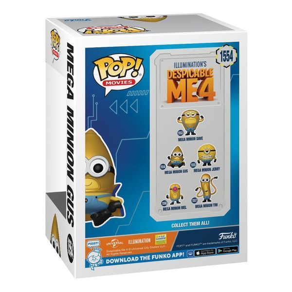 Коллекционная фигурка Funko Despicable Me 4 POP! Видео Vinyl Figure Super Gus 9 cm AF0508 фото