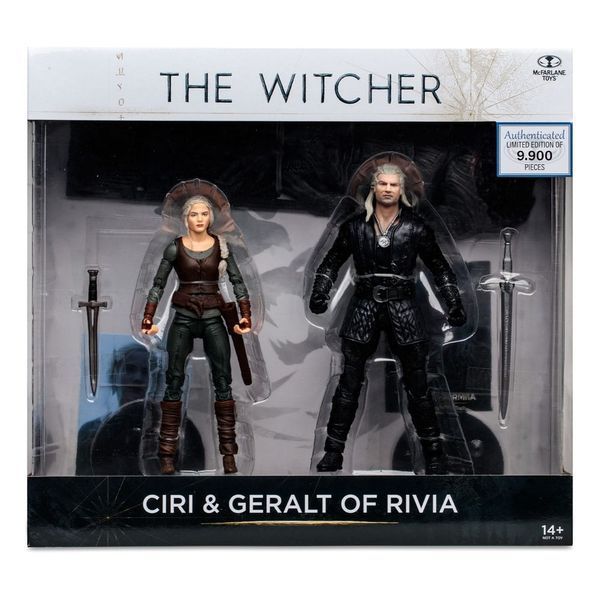 Колекційні фігурки &laquo;Відьмак&raquo; Геральт і Цірі (Netflix Сезон 3) 18 см The Witcher Action Figure Geralt and Ciri McFarlane Toys AF106 фото