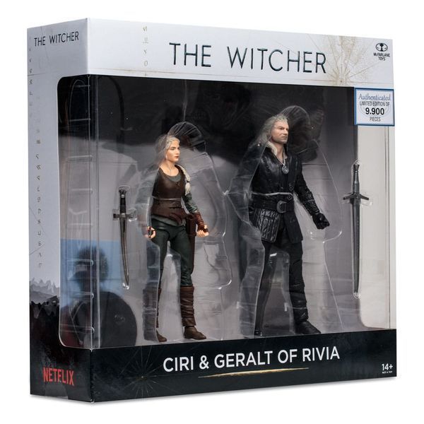 Колекційні фігурки &laquo;Відьмак&raquo; Геральт і Цірі (Netflix Сезон 3) 18 см The Witcher Action Figure Geralt and Ciri McFarlane Toys AF106 фото