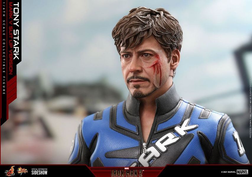 Коллекционная фигурка Железный Человек Hot Toys Iron Man 2 Movie Masterpiece Action Figure 1/6 Tony Stark (Mark V Suit Up Version) 31 cm AFHOT148 фото