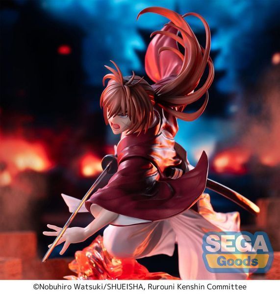 Колекційна фігурка Sega Rurouni Kenshin Luminasta PVC Statue "Rurouni Kenshin" "Kenshin Himura" 15 cm AF217 фото