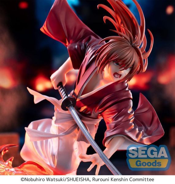 Колекційна фігурка Sega Rurouni Kenshin Luminasta PVC Statue "Rurouni Kenshin" "Kenshin Himura" 15 cm AF217 фото