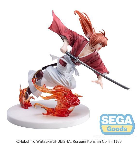 Колекційна фігурка Sega Rurouni Kenshin Luminasta PVC Statue "Rurouni Kenshin" "Kenshin Himura" 15 cm AF217 фото