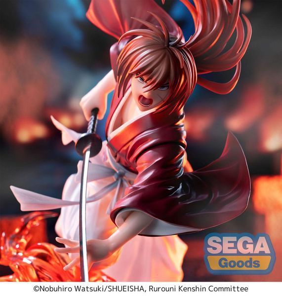 Колекційна фігурка Sega Rurouni Kenshin Luminasta PVC Statue "Rurouni Kenshin" "Kenshin Himura" 15 cm AF217 фото