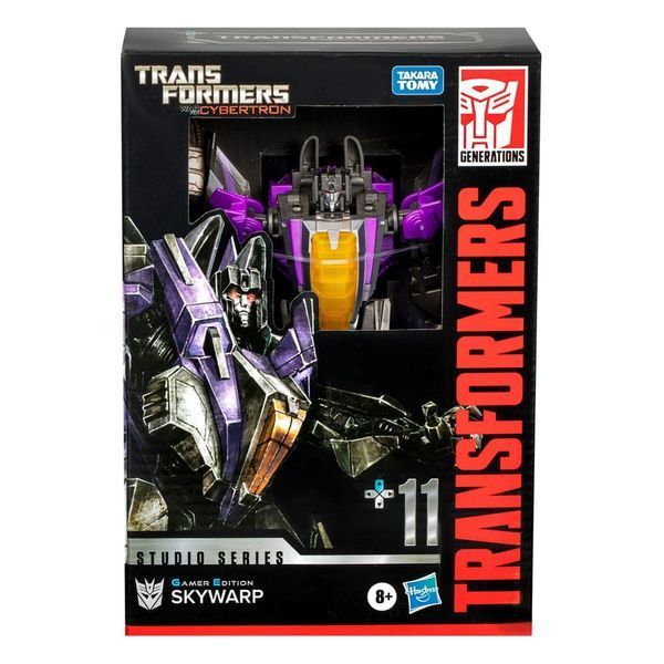 Екшн-фігурка Hasbro Трансформери Transformers: War for Cybertron Studio Series Voyager Class Action Figure Gamer Edition Skywarp 16 cm AF393 фото