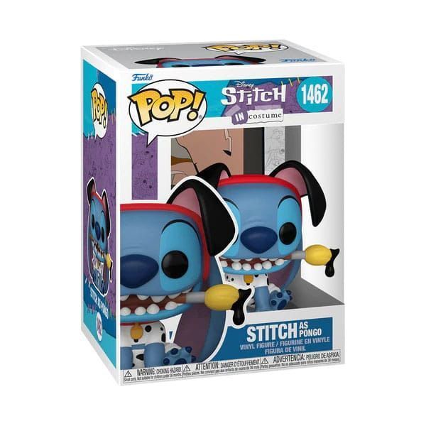 Колекційна фігурка Funko Lilo & Stitch POP! Disney Vinyl Figure Stitch Costume- 101 Dalmatians Pongo 9 cm AF1650 фото