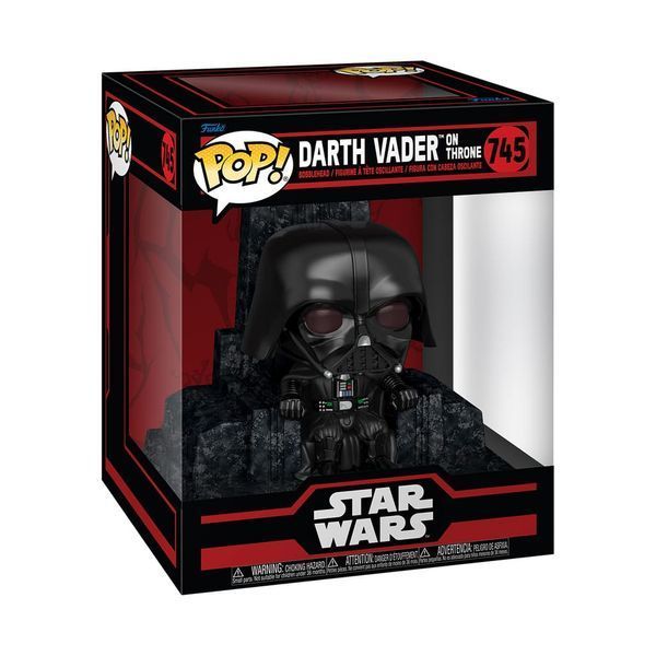 Коллекционная фигурка Funko Star Wars: Dark Side POP! Deluxe Vinyl Figure Vader Throne 9 cm AF313 фото