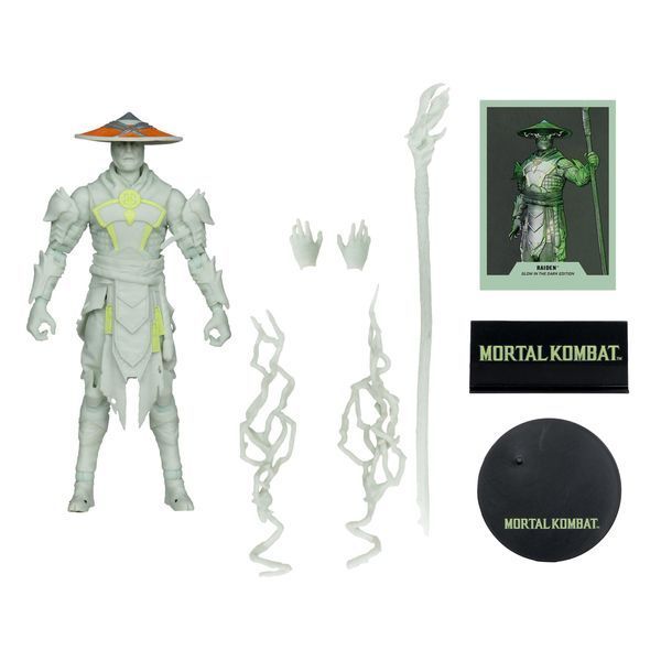 Коллекционная фигурка McFarlane Toys Mortal Kombat Glow in the Dark Edition &mdash; Raiden Gold Label 18 см MCF11096 фото