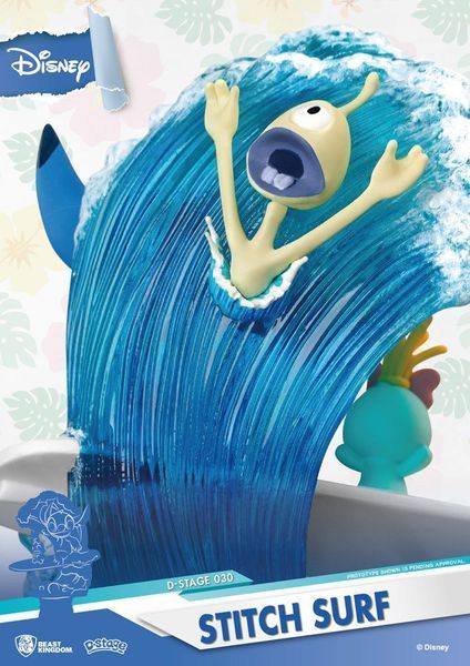 Колекційна фігурка Beast Kingdom Toys Disney Summer Series D-Stage PVC Diorama Stitch Surf 15 cm AF346 фото