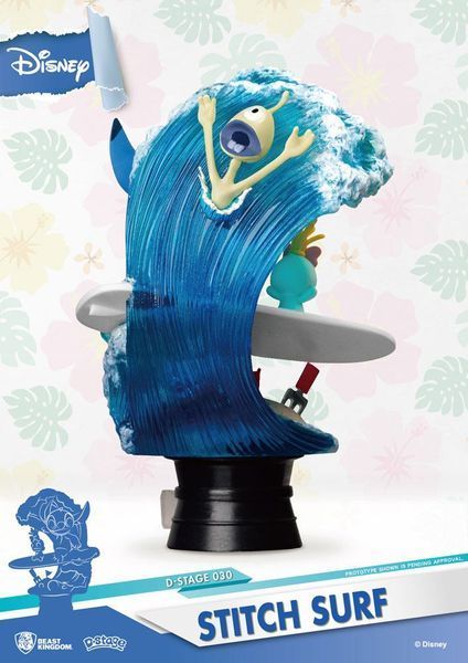 Колекційна фігурка Beast Kingdom Toys Disney Summer Series D-Stage PVC Diorama Stitch Surf 15 cm AF346 фото