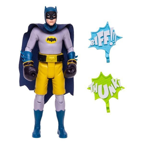 Коллекционная фигурка DC Retro Action Figure Batman 66 Бэтмен в боксерских перчатках 15 см McFarlane Toys AF107 фото