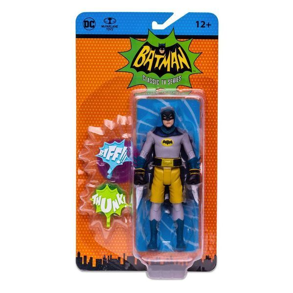 Коллекционная фигурка DC Retro Action Figure Batman 66 Бэтмен в боксерских перчатках 15 см McFarlane Toys AF107 фото