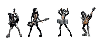 Набір фігурок KISS Mini Epics Vinyl Figures (The Demon The Starchild The Catman The Spaceman) 19 cm AF221 фото