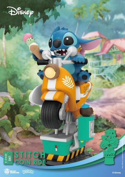 Колекційна фігурка Beast Kingdom Disney D-Stage PVC Diorama Stitch Coin Ride 16 cm AF347 фото