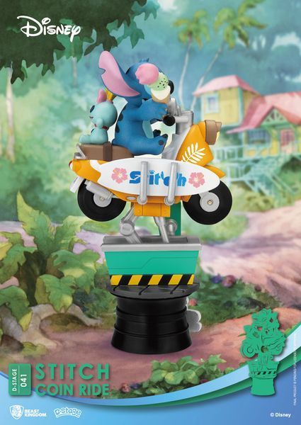 Колекційна фігурка Beast Kingdom Disney D-Stage PVC Diorama Stitch Coin Ride 16 cm AF347 фото