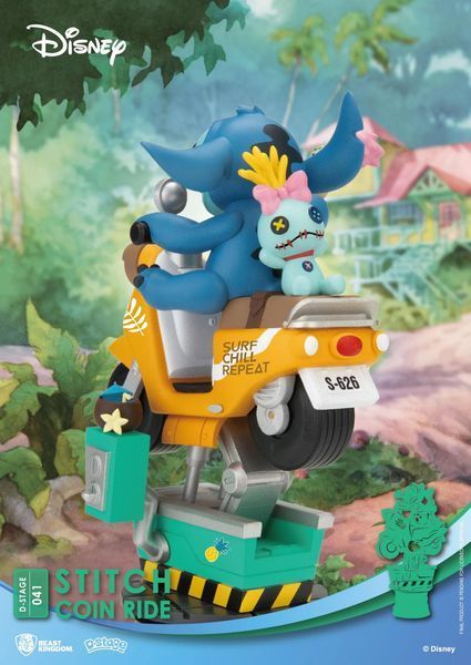 Колекційна фігурка Beast Kingdom Disney D-Stage PVC Diorama Stitch Coin Ride 16 cm AF347 фото