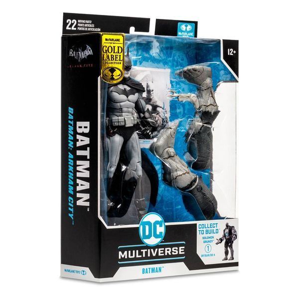 Колекційна фігурка Бетмен DC Gaming Build A Action Figure Batman Gold Label (Batman: Arkham City) 18 cm McFarlane AF149 фото