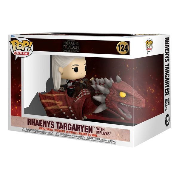 Коллекционная фигурка Funko House of the Dragon POP! Rides Deluxe Vinyl Rhaenys Targaryen with Meleys 9 cm AF7191 фото