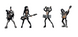 Набір фігурок KISS Mini Epics Vinyl Figures (The Demon The Starchild The Catman The Spaceman) 19 cm AF221 фото 1