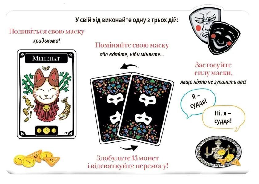 Настольная игра Маскарад (Mascarade 2nd edition) 159 фото
