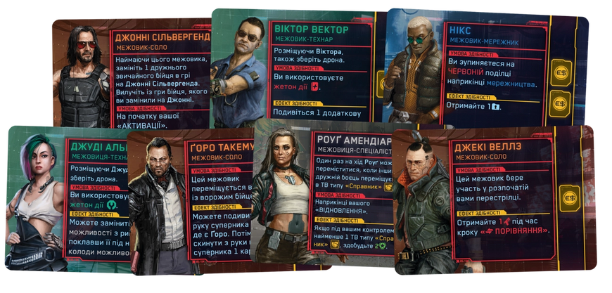 Настольная игра Cyberpunk 2077. Банды Найт-Сити (Gangs of Night City) 001274 фото