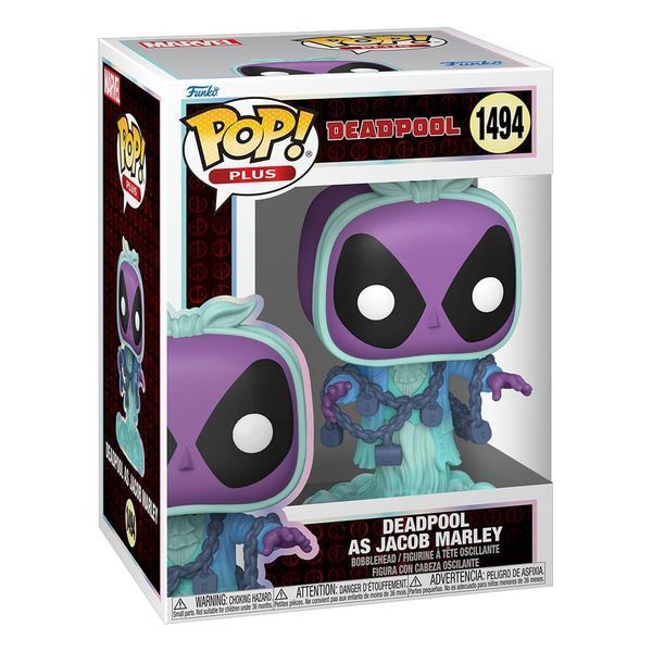 Коллекционная фигурка Funko Marvel POP! Plus Vinyl Figure Deadpool as Jacob Marley 11 cm AF9877 фото