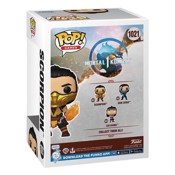 Коллекционная фигурка Funko Mortal Kombat POP! Games Vinyl Figure Scorpion 9 cm AF2741 фото