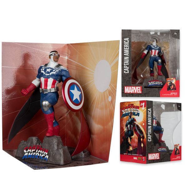 Колекційна статуетка McFarlane Toys Marvel Collection PVC Statue &mdash; Captain America (All-New Captain America #1) 17 см MCF14807 фото