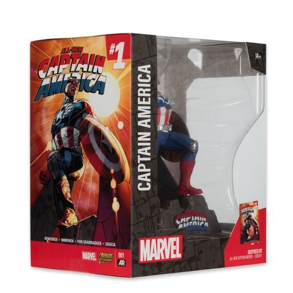 Колекційна статуетка McFarlane Toys Marvel Collection PVC Statue &mdash; Captain America (All-New Captain America #1) 17 см MCF14807 фото
