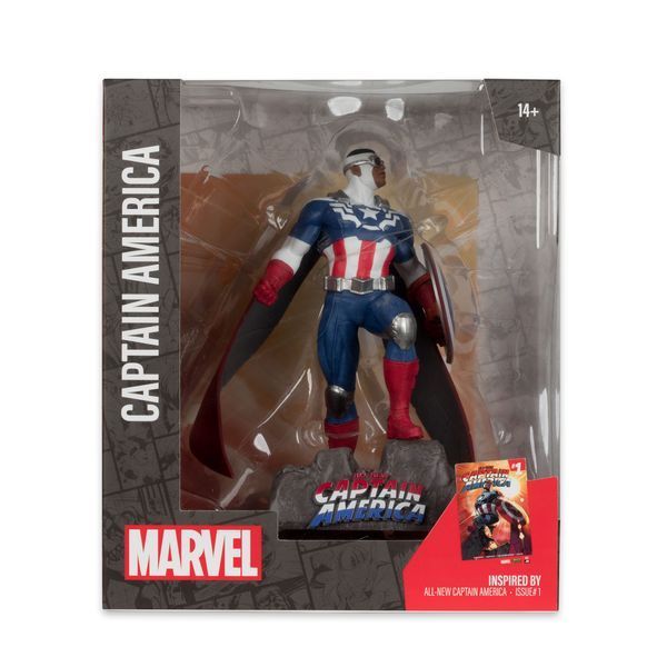 Колекційна статуетка McFarlane Toys Marvel Collection PVC Statue &mdash; Captain America (All-New Captain America #1) 17 см MCF14807 фото