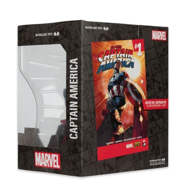 Колекційна статуетка McFarlane Toys Marvel Collection PVC Statue &mdash; Captain America (All-New Captain America #1) 17 см MCF14807 фото
