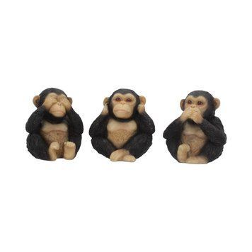 Декоративная статуэтка фигурка &laquo;Три мудрые обезьянки&raquo; (Three Wise Chimps) Nemesis Now 8 см U4174M8 фото