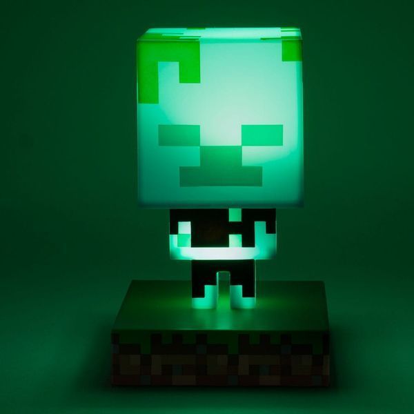 Лампа Paladone Minecraft Icon Light Drowned Zombie 11 cm lamp7341 фото