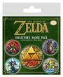 Набір значків бейджів Legend of Zelda Pin-Back Buttons 5-Pack Classics