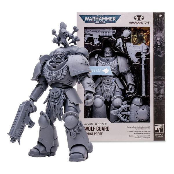 Колекційна фігурка McFarlane Toys Warhammer 40k Action Figure Space Wolves Wolf Guard (Artist Proof) 18 cm AF187 фото