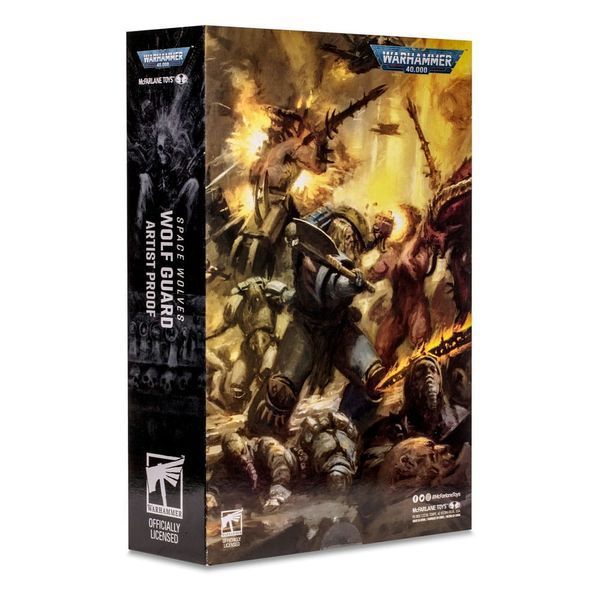 Колекційна фігурка McFarlane Toys Warhammer 40k Action Figure Space Wolves Wolf Guard (Artist Proof) 18 cm AF187 фото