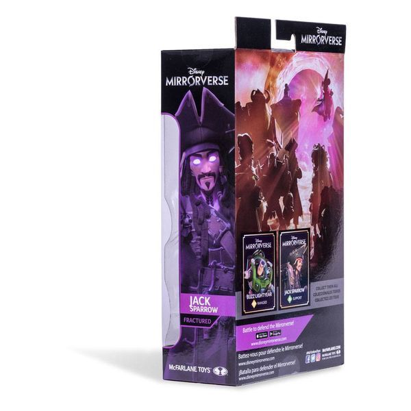 Коллекционная фигурка Джек Воробей Disney Mirrorverse Action Figure Jack Sparrow Fractured Gold Label Series McFarlane 18 cm AF154 фото