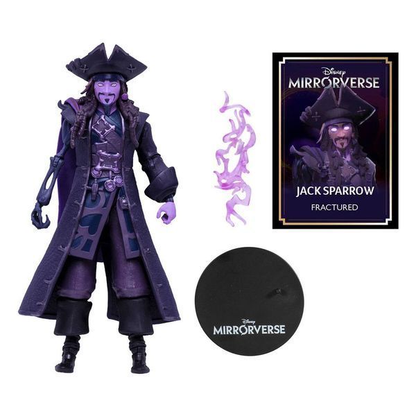Коллекционная фигурка Джек Воробей Disney Mirrorverse Action Figure Jack Sparrow Fractured Gold Label Series McFarlane 18 cm AF154 фото