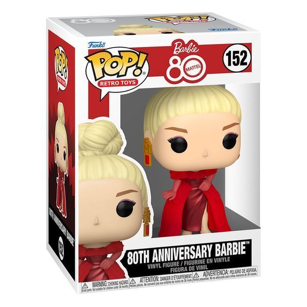 Колекційна фігурка Funko Mattel 80th Anniversary POP! Retro Toys Vinyl Figure Barbie 9 cm AF8122 фото