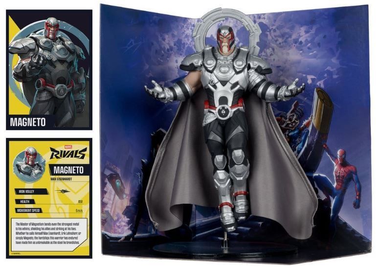 Коллекционная фигурка McFarlane Toys Marvel Rivals Collection &mdash; Magneto (Магнето) 20 см (Поврежденная упаковка) MCF14877WMS1DAP фото