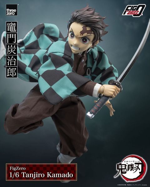 Колекційна фігурка ThreeZero Demon Slayer: Kimetsu no Yaiba FigZero Action Figure 1/6 Tanjiro Kamado 27 cm AF316 фото
