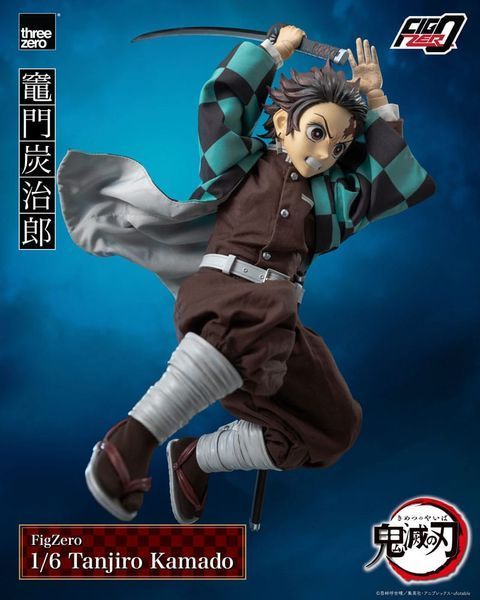 Колекційна фігурка ThreeZero Demon Slayer: Kimetsu no Yaiba FigZero Action Figure 1/6 Tanjiro Kamado 27 cm AF316 фото