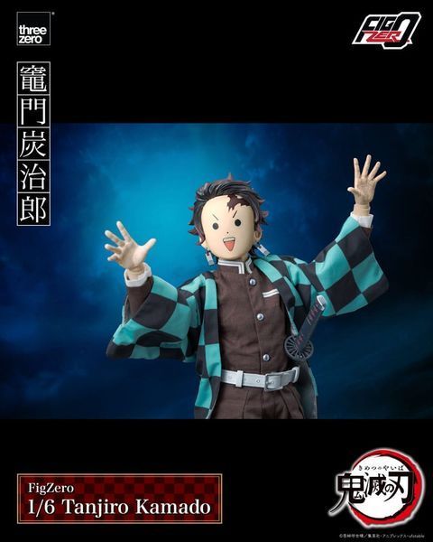 Колекційна фігурка ThreeZero Demon Slayer: Kimetsu no Yaiba FigZero Action Figure 1/6 Tanjiro Kamado 27 cm AF316 фото